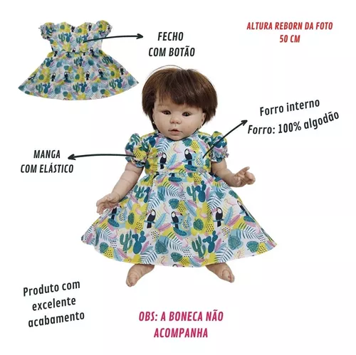 Kit Com 2 Roupinhas Boneca Bebê Reborn Atacado