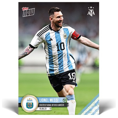 Lionel Messi Topps Now # 001 Nueva Excelente Estado Afa