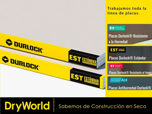 Placa Durlock Std 1,20 X 2,40 X 9,5mm.