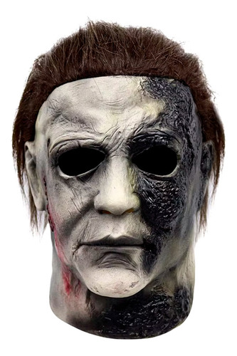Máscara Michael Myers Halloween Cicatrizes Cor Branca