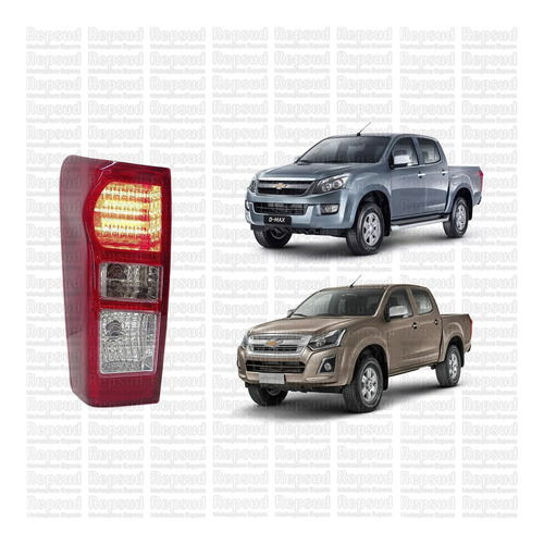 Farol Foco Trasero Chevrolet Dmax 2015-2020  Izquierdo