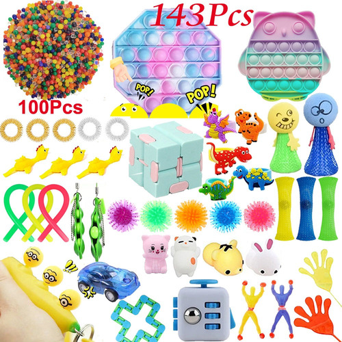 143pack Tangle Relax Sensory Fidget Stress Para Niños