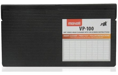 Maxell 290058 Vhs Cleaner Dry
