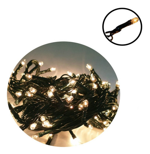 Pisca Pisca Led Natal 100 Lâmpadas Decoração- Branco Quente
