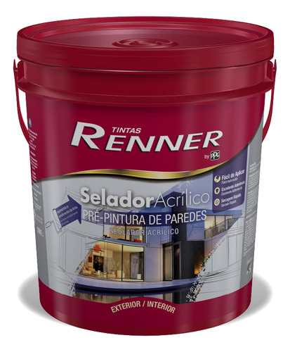 Sellador Acrílico Pigmentado Renner - 18 Lts