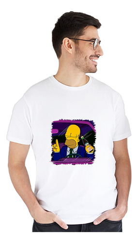 Combo Remeras Homero Y Marge Enamorados - Parejas 