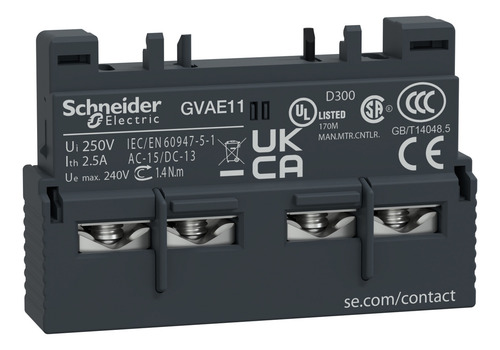 Bloco De Contato Auxiliar Frontal 1na+1nf Gva-e11 Schneider