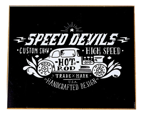 Placa Em Mdf 23 X 18 Speed Devils