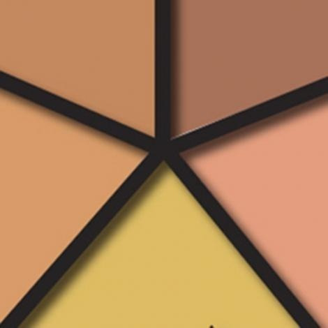 Paleta Correctora Y Contorno En Crema Rude