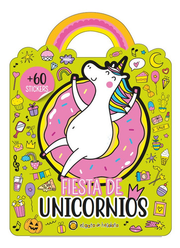 Libro Para Colorear Fiesta De Unicornios Con Stickers