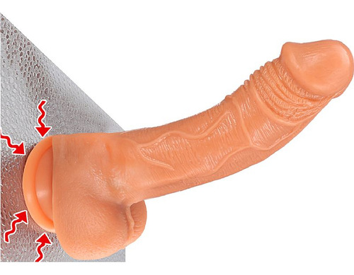 Consolo Pênis Pinto Realístico Prótese C/ Rotação Vibro