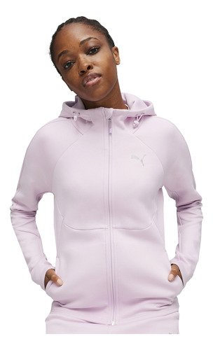 Campera Puma Evostripe Fz Sportstyle Mujer Moda Rosa