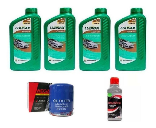 Kit Revisão Honda Civic 01 Oleo 10w30 Mineral Filtro Militec