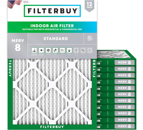 Filtro De Aire Afb Silver Merv 8 (12 Unidades)., 15x20x...