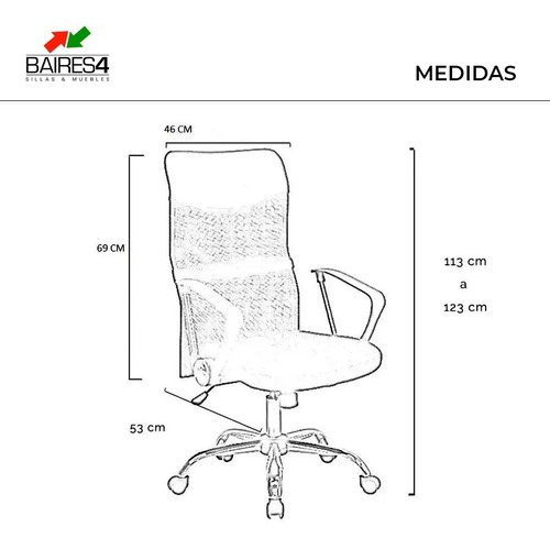 Sillón De Escritorio Mesh Homeoffice | Contado