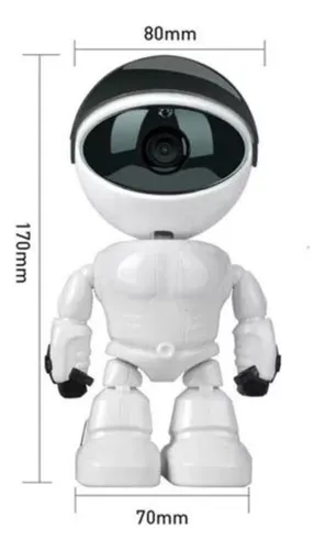 Cámara Ip Forma De Robot Visión Nocturna Wifi Robotica