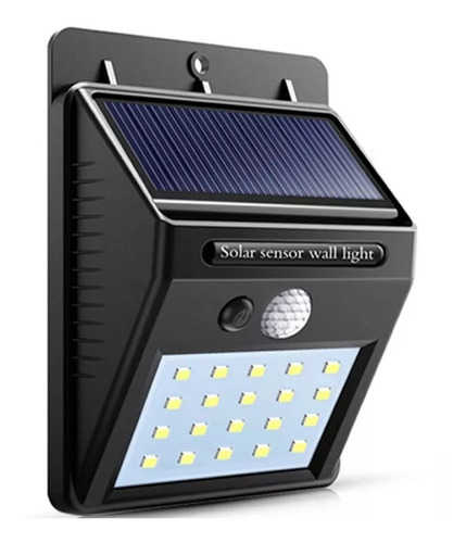 Luz  Led Lampara Farol Solar Con Sensor Movimiento Exterior