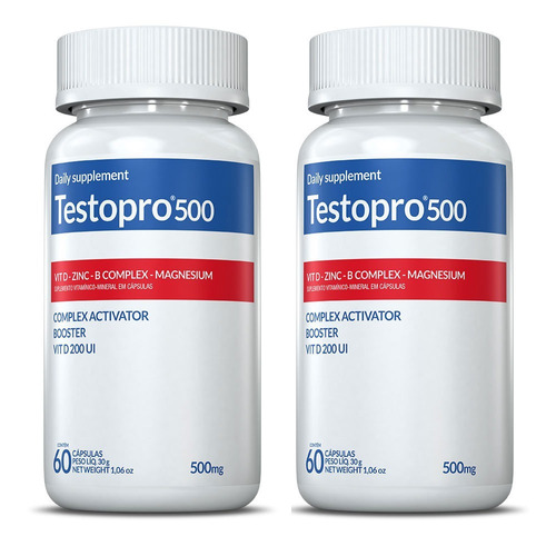 Testopro 500 - Inove Nutrition - 2 Potes Com 60 Cápsulas