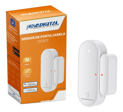 Sensor De Porta E Janela Zigbee Novadigital Automação Tuya