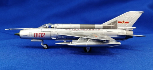 Miniatura Diecast 1/72, Avión Caza Soviético Mig 21