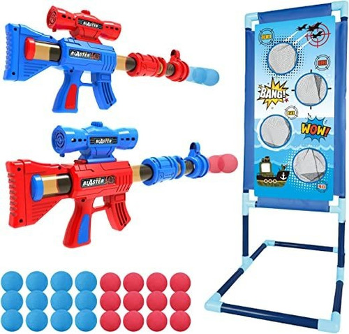 Juguete De Disparos Para Niños De 6-10 Años Kit 2 Pistolas