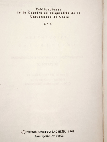 Psiquiatria Existencial - Ludwig Binswagner - Libro De 1962 (Usado)