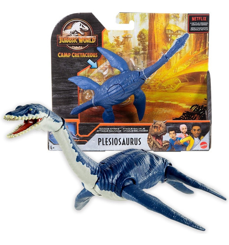 Imagem 1 de 10 de Dinossauro Plesiosaurus Savage Strike Jurassic World Mattel