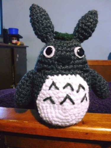 Mi Vecino Totoro Tejido A Mano Amigurumi Crochet (15 Cm) 