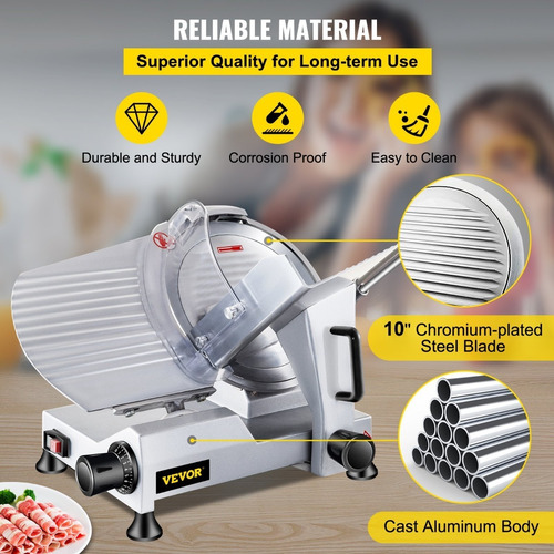 Rebanadora De Carne Comercial De Grosor Ajustable