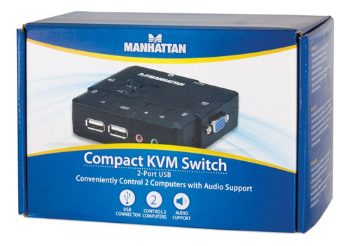 Switch Manhattan Kvm Mod. 151252 2x Usb 2x Vga 1600 X 900