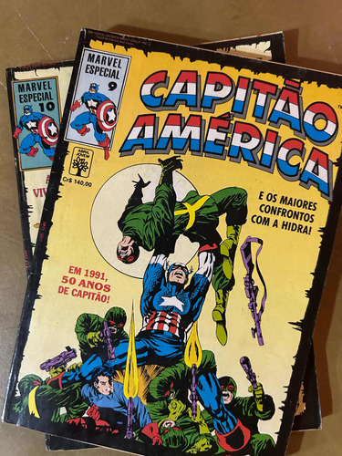 2 Revistas Capitão América Marvel Especial Número 9 E 10
