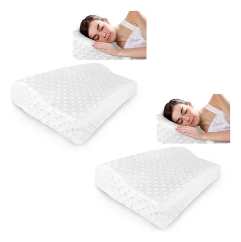 Almohada Ortopédica Energy Plus Con Espuma De Memoria Hipoalergénica, Ergonómica Para Cuello Y Cabeza, Lavable, Antiácaros Y Suave, Ideal Para Un Sueño Reparador Sin Dolores