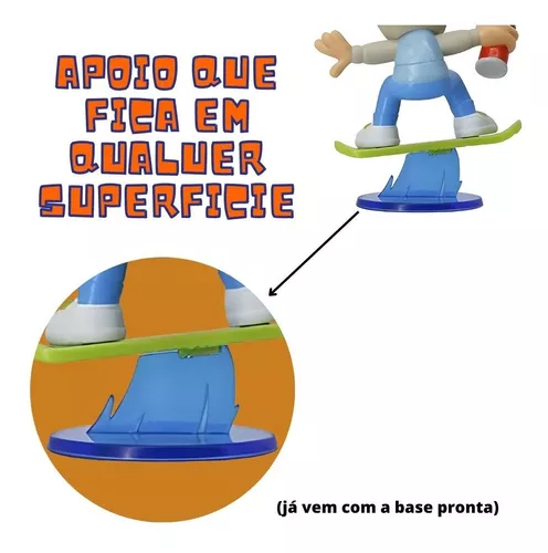 Mini Boneco Jake Subway Surfers Colecionável Com Suporte