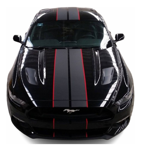 Stickers Compatible Mustang 2015-2023 Franjas Facia A Facia
