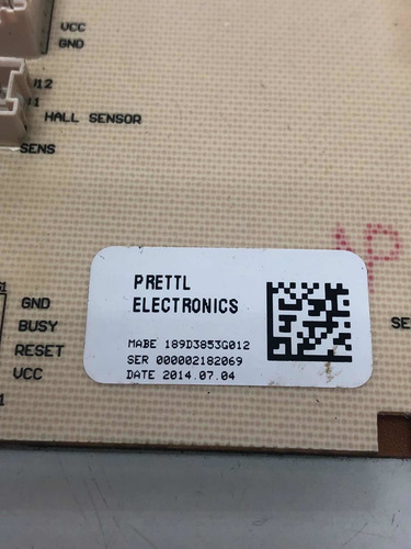 Imagen 2 de 2 de Tarjeta Mabe 189d3853g012