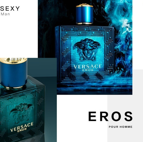 Imagen 4 de 9 de Eau De Toilette Versace Eros De 100 Ml Para Hombre
