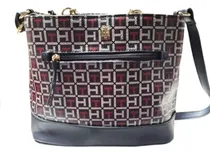 Comprar Bolsa Crossbody Tommy Hilfiger Mujer 69j8777 Color Azul Marino Correa De Hombro Azul Marino Diseño De La Tela Monograma