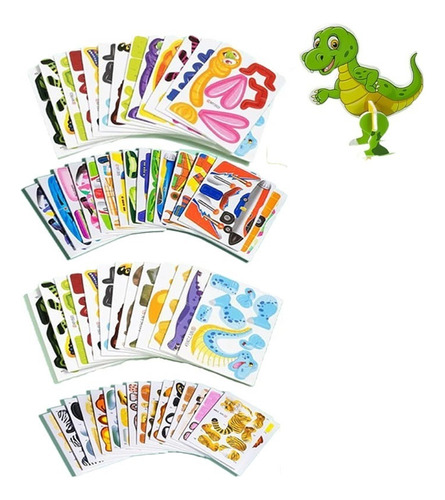 4pcs Mix Ally Pocket 3d Puzzles, Regalos Para Niños Niñas