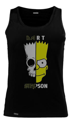Camiseta Esqueleto Bart The Los Simpson Craneo Hombre Sbo 