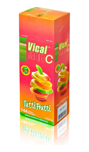 Vical Vitamina C Tutti Frutti 500mg X 144 Tabletas Masticabl
