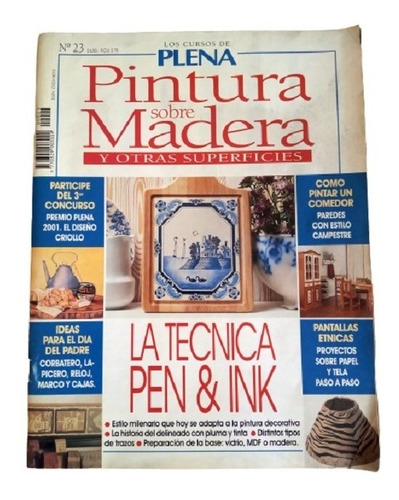 Revista Plena Fasciculo Pintura Sobre Madera - N° 23