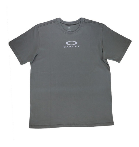 Camisa Oakley Bark New Tee Original Cinza Escuro