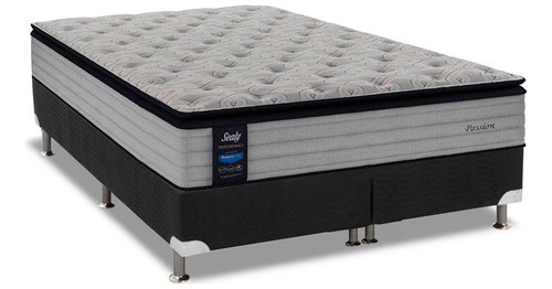 Cama Box King: Colchão Molas Sealy Posturepedic Passion+bas