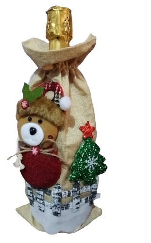 Fundas Navideñas Regalo Para Botella De Vino Con Figuras