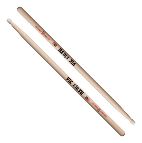 Palillos Vic Firth 3a 3an American Classic Nylon P/ Batería Color Madera