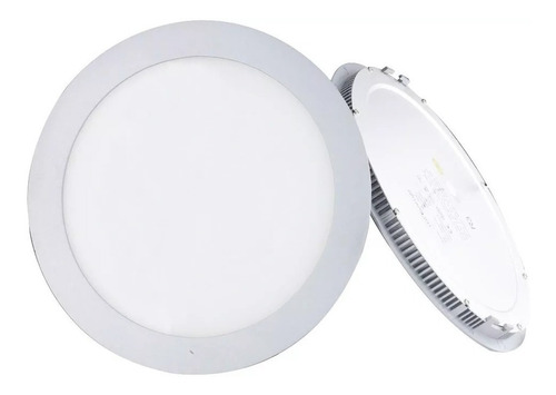 Lampara Led Panel 24w Redonda Luz Blanca Techo Empotrar