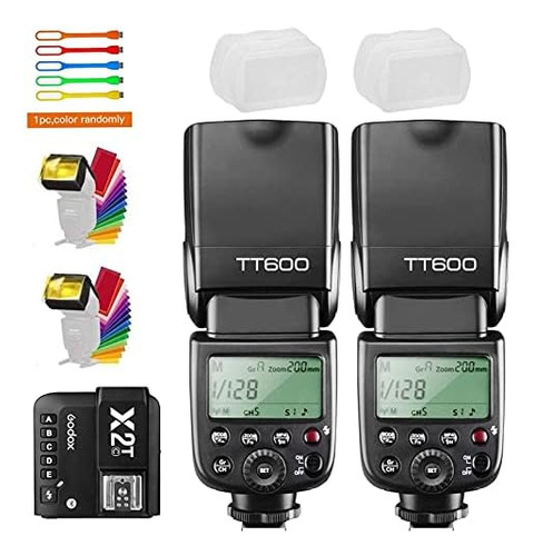 Godox 2x Tt600 Speed ??sync 2.4g Gn60 Master Slave Off Flash