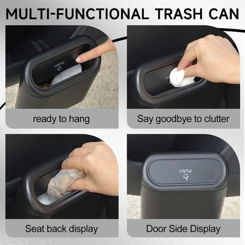 Mini Bote De Basura Portátil Para Auto, Cubo De Basura
