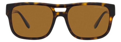 Óculos De Sol Retangulares Masculinos Emporio Armani 57 Mm