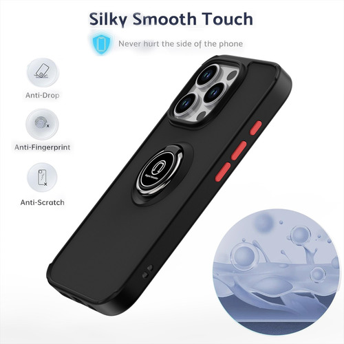 Funda Premium Para Motorola S50 5g Slim, Soporte De Anillas, Anticaída, Función Atril